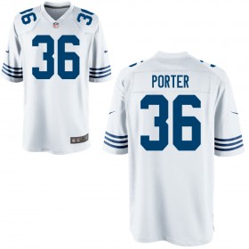 Youth Indianapolis Colts Nike White Alternate Game Jersey PORTER#36