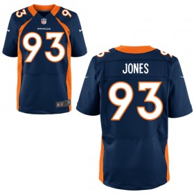Men's Denver Broncos Nike Navy Blue Elite Jersey JONES#93