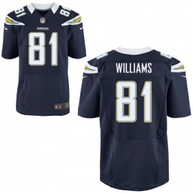 Men's Los Angeles Chargers Nike Navy Elite Jersey WILLIAMS#81