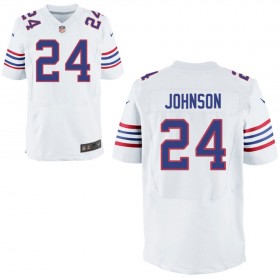 Mens Buffalo Bills Nike White Alternate Elite Jersey JOHNSON#24