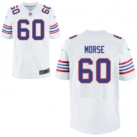 Mens Buffalo Bills Nike White Alternate Elite Jersey MORSE#60
