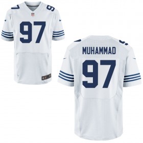 Mens Indianapolis Colts Nike White Alternate Elite Jersey MUHAMMAD#97