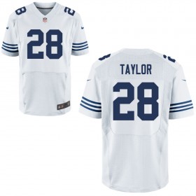 Mens Indianapolis Colts Nike White Alternate Elite Jersey TAYLOR#28