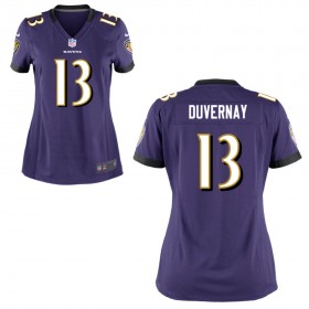 Women's Baltimore Ravens Nike Purple Game Jersey DUVERNAY#13