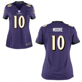 Women's Baltimore Ravens Nike Purple Game Jersey MOORE#10