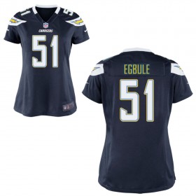 WomenÕs Los Angeles Chargers Nike Navy Blue Game Jersey EGBULE#51