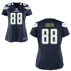 WomenÕs Los Angeles Chargers Nike Navy Blue Game Jersey GREEN#88