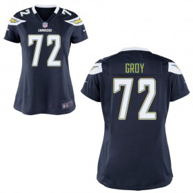 WomenÕs Los Angeles Chargers Nike Navy Blue Game Jersey GROY#72