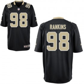 Youth New Orleans Saints Nike Black Game Jersey RANKINS#98
