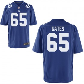 Youth New York Giants Nike Royal Game Jersey GATES#65
