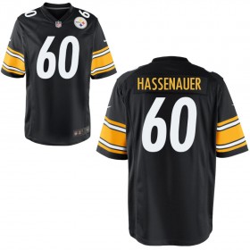 Youth Pittsburgh Steelers Nike Black Game Jersey HASSENAUER#60