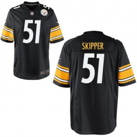Youth Pittsburgh Steelers Nike Black Game Jersey SKIPPER#51
