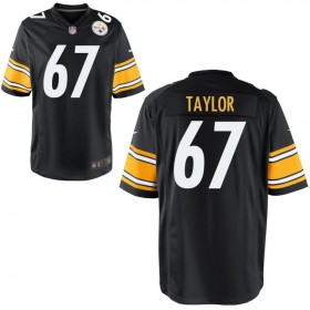 Youth Pittsburgh Steelers Nike Black Game Jersey TAYLOR#67