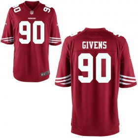 Youth San Francisco 49ers Nike Scarlet Game Jersey GIVENS#90