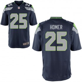 Youth Seattle Seahawks Nike College Navy Game Jersey HOMER#25