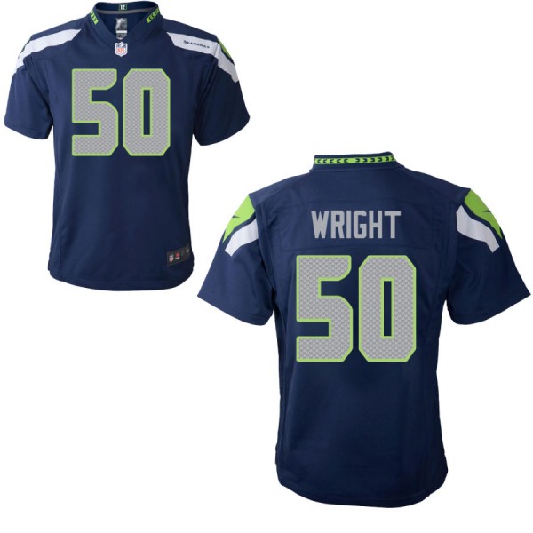 Nike Seattle Seahawks Infant Game Team Color Jersey WRIGHT#50