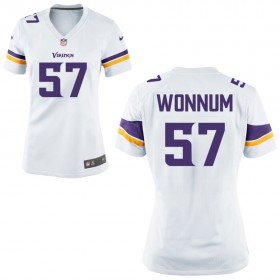 Women's Minnesota Vikings Nike White Game Jersey WONNUM#57
