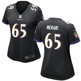 Women's Baltimore Ravens Nike Black Game Jersey MEKARI#65