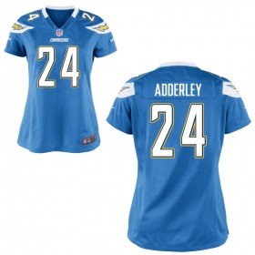 Women's Los Angeles Chargers Nike Light Blue Game Jersey ADDERLEY#24