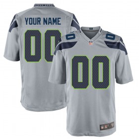 Seattle Seahawks Nike Custom Alternate Game Jersey - Gray