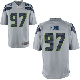 Seattle Seahawks Nike Alternate Game Jersey - Gray FORD#97
