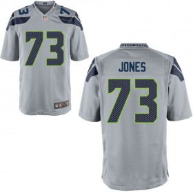 Seattle Seahawks Nike Alternate Game Jersey - Gray JONES#73