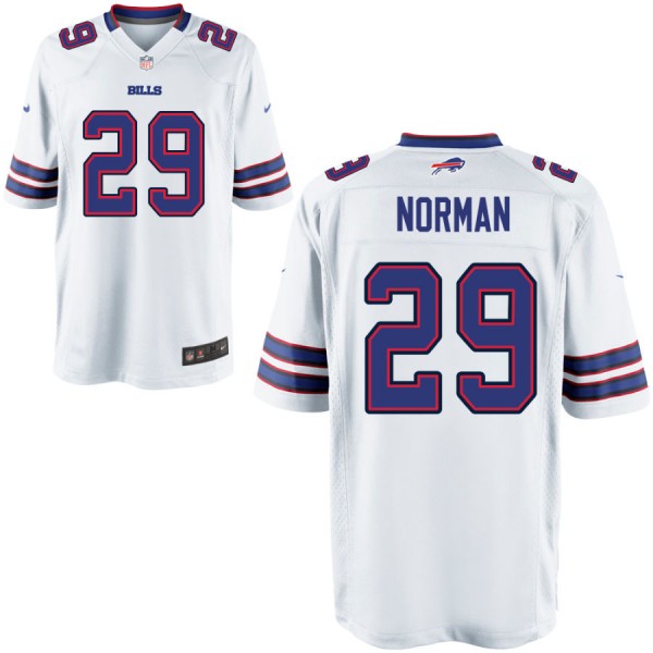 Nike Men's Buffalo Bills Game White Jersey NORMAN#29