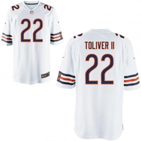 Nike Men's Chicago Bears Game White Jersey TOLIVER II#22