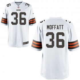 Nike Men's Cleveland Browns Game White Jersey MOFFATT#36