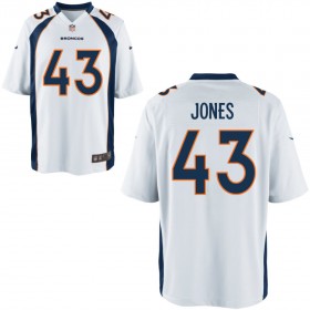 Nike Men's Denver Broncos Game White Jersey JONES#43