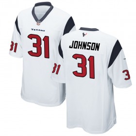 Nike Men's Houston Texans Game White Jersey JOHNSON#31