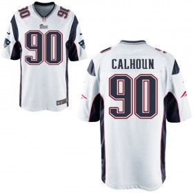 Nike Men's New England Patriots Game White Jersey CALHOUN#90