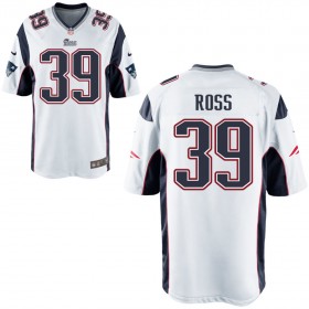 Nike Men's New England Patriots Game White Jersey ROSS#39