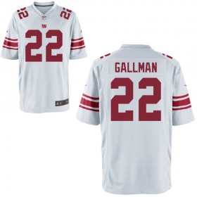 Nike Men's New York Giants Game White Jersey GALLMAN#22