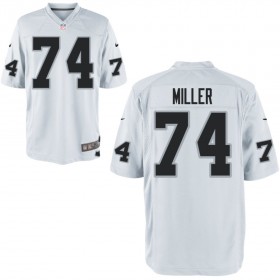 Nike Men's Las Vegas Raiders Game White Jersey MILLER#74