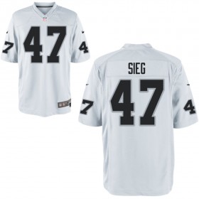 Nike Men's Las Vegas Raiders Game White Jersey SIEG#47