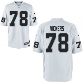 Nike Men's Las Vegas Raiders Game White Jersey VICKERS#78
