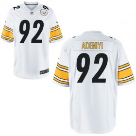 Nike Men's Pittsburgh Steelers Game White Jersey ADENIYI#92