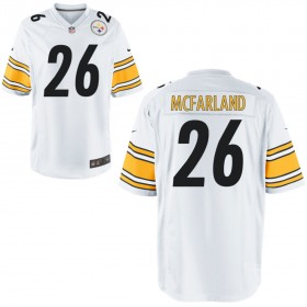 Nike Men's Pittsburgh Steelers Game White Jersey MCFARLAND#26