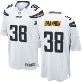 Nike Men's Los Angeles Chargers Game White Jersey BRANNON#38