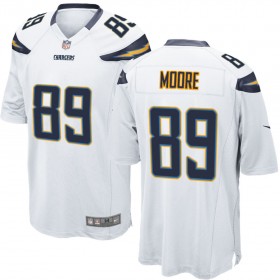 Nike Men's Los Angeles Chargers Game White Jersey MOORE#89