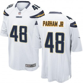 Nike Men's Los Angeles Chargers Game White Jersey PARHAM JR#48