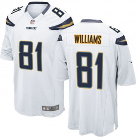 Nike Men's Los Angeles Chargers Game White Jersey WILLIAMS#81