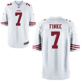 Nike Men's San Francisco 49ers Game White Jersey FINKE#7