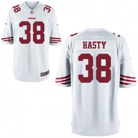 Nike Men's San Francisco 49ers Game White Jersey HASTY#38