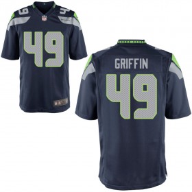 Men's Seattle Seahawks Nike College Navy Game Jersey GRIFFIN#49