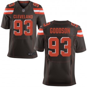 Men's Cleveland Browns Nike Brown Elite Jersey GOODSON#93