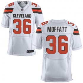Men's Cleveland Browns Nike White Elite Jersey MOFFATT#36