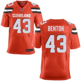Men's Cleveland Browns Nike Orange Alternate Elite Jersey BENTON#43